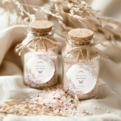 Pastel Blue Quinceanera Boho Princess Mis Quince Runder Aufkleber