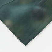 Pastel Blue Rabbit mit Twigs und Blume Fleecedecke (Ecke)