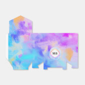 Pastel Blue Rainbow Favor Box Geschenkschachtel (Ungefaltet)