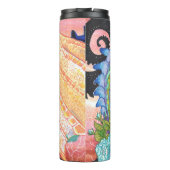 Pastel Blue Rose Dragon Thermosbecher (Rückseite)