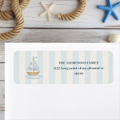 Pastel Blue Sailboat | Nautical Boy Theme