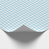 Pastel Blue Scallop Stripe Gift Wrap for Spring Geschenkpapier (Ecke)