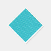 Pastel Blue Seashell Silhouette Diagonal Lines Serviette (Ecke)