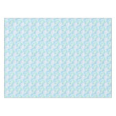 Pastel Blue Seashells Tischdecke (Vorderseite (Horizontal))