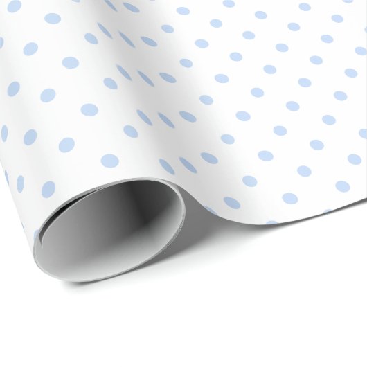 Pastel Blue Small Polka Dot Geschenkpapier (Rolleneckpunkt)