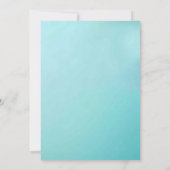 Pastel Blue Sneaker 2. Geburtstagskinder Einladung (Rückseite)