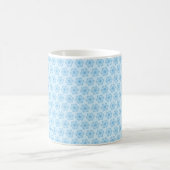 Pastel Blue Snowflake Kaffeetasse (Mittel)