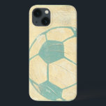 Pastel Blue Soccer Ball by Chariklia Zarris Case-Mate iPhone Hülle<br><div class="desc">Show your love of the worlds' favorite pastime with this great print of a soccer ball by Chariklia Zarris. The pastel blue and shading give the piece the feel of motion, as if the ball were just kicked and it is rolling by. Purchase a copy today and hang it in...</div>