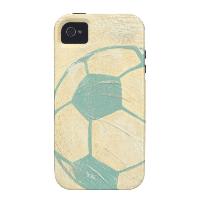 Pastel Blue Soccer Ball von Chariklia Zarris Case-Mate iPhone Hülle (Rückseite)