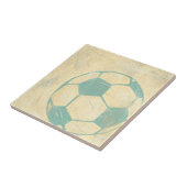 Pastel Blue Soccer Ball von Chariklia Zarris Fliese (Seite)