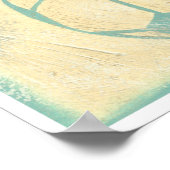 Pastel Blue Soccer Ball von Chariklia Zarris Poster (Ecke)