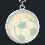 Pastel Blue Soccer Ball von Chariklia Zarris Versilberte Kette<br><div class="desc">Zeigen Sie Ihre Liebe der Lieblingshobby der Welt mit diesem großartigen Ausdruck eines Fußballballs von Chariklia Zarris. Die pastellblau und schattig verleihen dem Stück das Gefühl der Bewegung, als ob der Ball nur getreten wäre und er vorbeirollt. Kaufen Sie noch heute ein Exemplar und hängen Sie es in Ihre Zuhause!...</div>