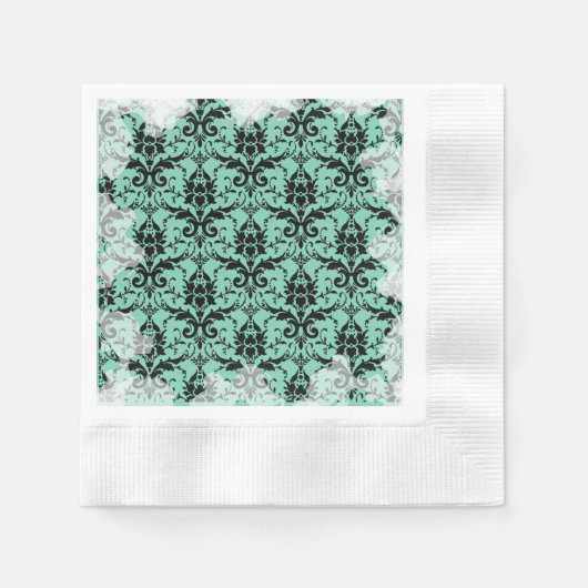Pastel Blue Soft Grunge Tee Party Napkins Serviette (Vorderseite)