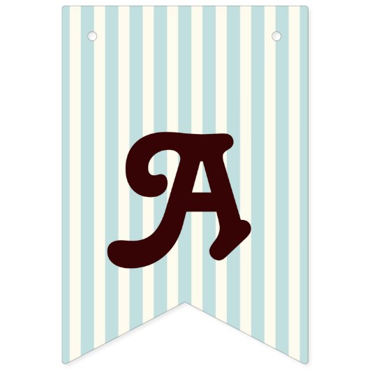 Pastel Blue Stripe Niedlich Baby Koala Kindergebur Wimpelkette (Dritte Fahne)