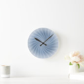 Pastel Blue Swirl Runde Wanduhr (Zuhause)