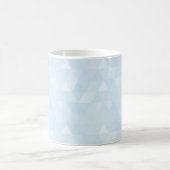 Pastel Blue Triangle Mosaik-Tasse Kaffeetasse (Mittel)