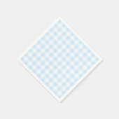 Pastel Blue und White Gingham Serviette (Ecke)