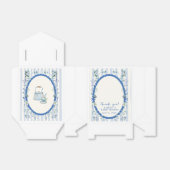 Pastel Blue Vintag Striped Garden Baby Dusche Geschenkschachtel (Ungefaltet)