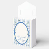 Pastel Blue Vintag Striped Garden Baby Dusche Geschenkschachtel (Geöffnet)