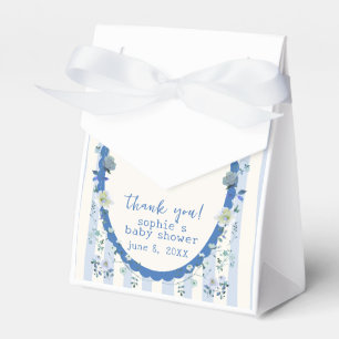 Pastel Blue Vintag Striped Garden Baby Dusche Geschenkschachtel
