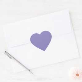 Pastel Blue Violet Herz-Aufkleber