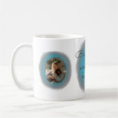 Pastel Blue Watercolor Dachshund Mug — Custom Name Kaffeetasse (Links)