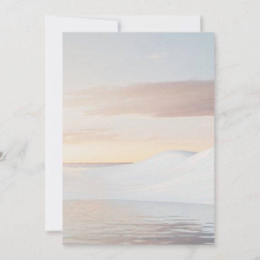 Pastel Blue Whimsical Baby Dusche Einladung (Rückseite)