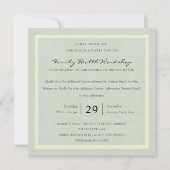 PASTEL BLUE WHITE DAMASK CLASSIC WORKSHOP EVENT EINLADUNG (Vorderseite)