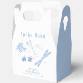 Pastel Blue Winter Après Bébé Ski Boy Baby Shower  Geschenkschachtel (Offen)