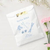 Pastel Blue Winter Après Bébé Ski Boy Baby Shower Geschenktütchen (Versiegelt)