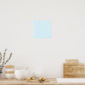 Pastel Blue Zigzag Muster inspiriert durch Knitter Poster (Küche)