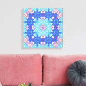Pastel Blues Serenity Abstract Home Wall Art Leinwanddruck (Insitu (Wohnzimmer))
