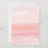 Pastel blühende Hand gemalt schicke Braut-Mittages Einladung (Rückseite)