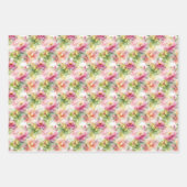 Pastel Blume Alkohol Tinte Illustration Kleine Sch Geschenkpapier Set (Vorderseite 3)