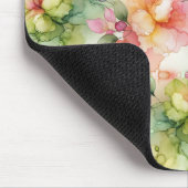 Pastel Blume Alkohol Tinte Illustration Mousepad (Ecke)