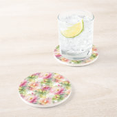 Pastel Blume Alkoholtinte Illustration Getränkeuntersetzer (Seite)