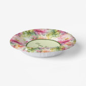 Pastel Blume Alkoholtinte Illustration Pappteller (Gewinkelt)