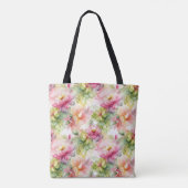 Pastel Blume Alkoholtinte Illustration Tasche (Rückseite)