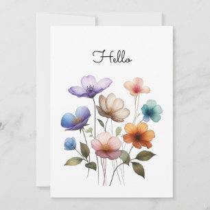 Pastel-Blume Aquarellbilder anpassen