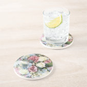 Pastel Blume Bouquet Getränkeuntersetzer (Seite)