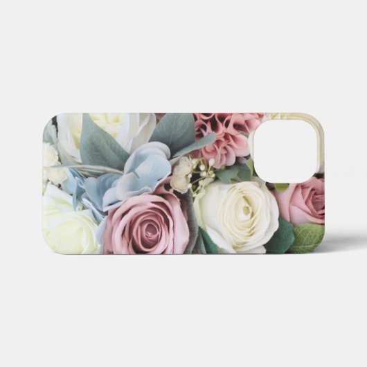 Pastel Blume Bouquet iPhone Hülle (Rückseite (Horizontal))