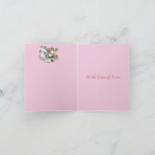 Pastel Blume Bouquet Karte (Innenseite)