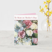 Pastel Blume Bouquet Karte (Gelbe Blume)