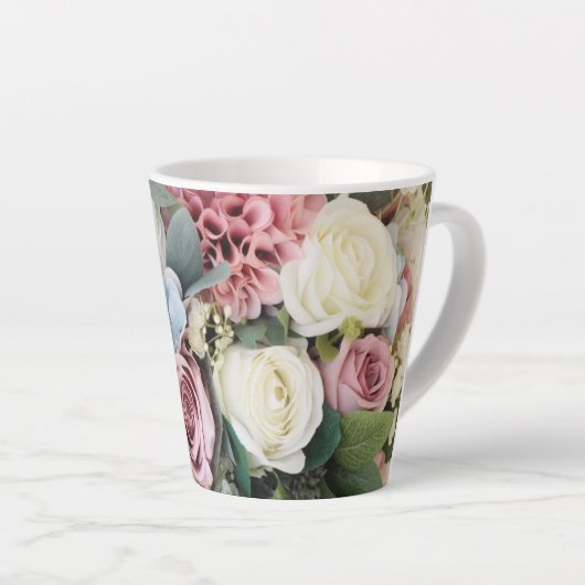 Pastel Blume Bouquet Milchtasse (Rechte Ecke)