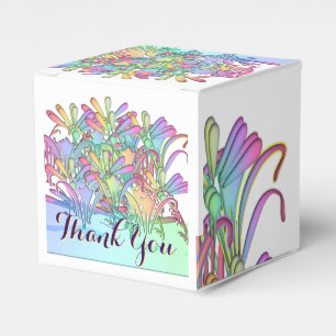 Pastel Blume Danke, dass Sie Hochzeit Empfang Geschenkschachtel