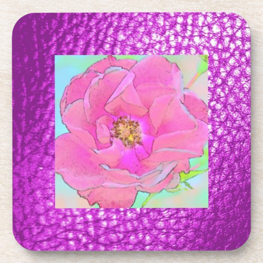 Pastel-Blume - Design 2 Untersetzer (Vorderseite)