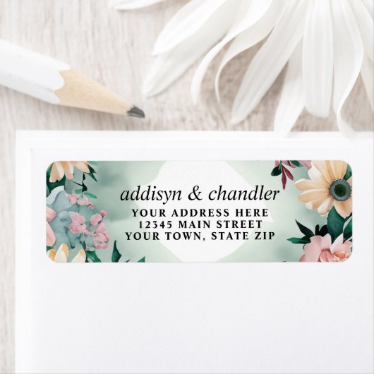 Pastel Blume Elegante: Grün blühende Hochzeit