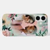 Pastel Blume Elegante: Grün blühende Hochzeit Case-Mate iPhone Hülle (Rückseite (Horizontal))