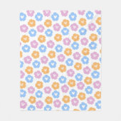 Pastel Blume Fleece Blanket (Vorderseite)