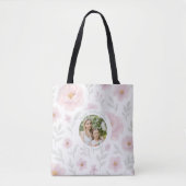 Pastel Blume & Foto - Personalisierter Muttertag - Tasche (Vorderseite)